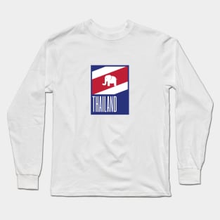 Thailand Country Symbols Long Sleeve T-Shirt